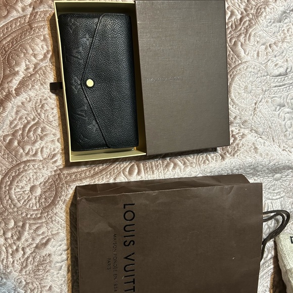 Louis Vuitton Sarah Wallet Empreinte Noir - Picture 8 of 8